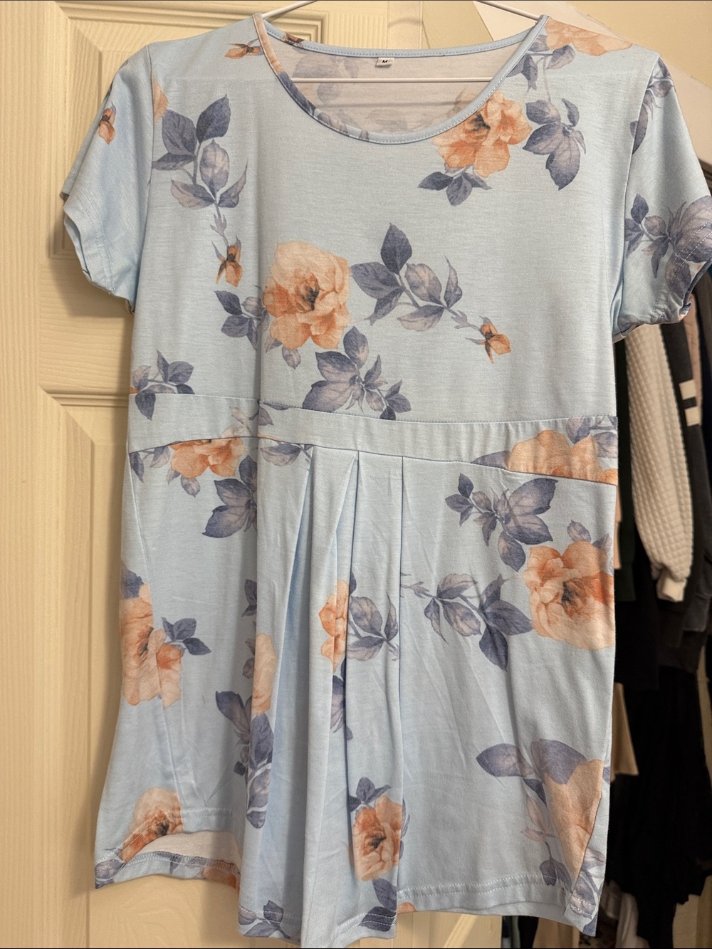 Women’s maternity blue shirt size medium